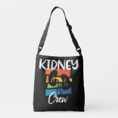 Nierkanker Dialyse Nurse Nephrology Kidney Squad Crossbody Tas (Achterkant)