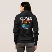 Nierkanker Dialyse Nurse Nephrology Kidney Squad Hoodie (Achterkant volledig)