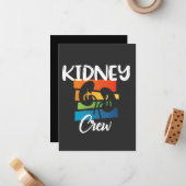 Nierkanker Dialyse Nurse Nephrology Kidney Squad Notitiekaartje (Voorkant / Achterkant in situ)