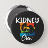 Nierkanker Dialyse Nurse Nephrology Kidney Squad Ronde Button 4,0 Cm (Voorkant /achterkant)