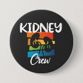 Nierkanker Dialyse Nurse Nephrology Kidney Squad Ronde Button 7,6 Cm (Voorkant)