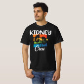 Nierkanker Dialyse Nurse Nephrology Kidney Squad T-shirt (Voorkant volledig)