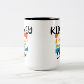 Nierkanker Dialyse Nurse Nephrology Kidney Squad Tweekleurige Koffiemok (Center)