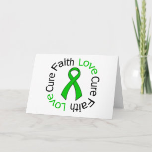 Nierkanker Faith Love Cure (groen lint) Kaart