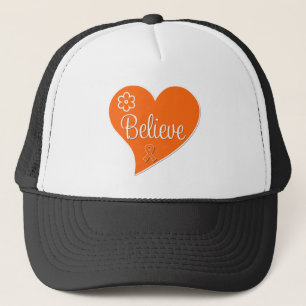 Nierkanker Geloof Oranje hart Trucker Pet