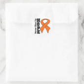 Nierkanker hoop nooit opgeven ronde sticker (Tas)