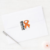 Nierkanker hoop nooit opgeven ronde sticker (Envelop)