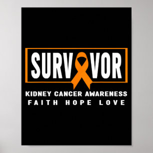 Nierkanker overlevende shirt - nierkanker poster