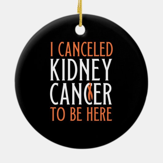 Nierkanker Overleving Keramisch Ornament (Achterkant)