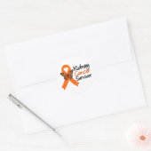 Nierkanker Overleving Ronde Sticker (Envelop)
