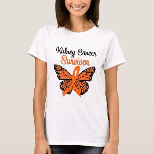 Nierkanker SURVIVOR Butterfly T-shirt (Voorkant)
