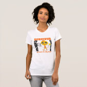 Nierkanker Survivor Chick Ribbon T-shirt (Voorkant volledig)
