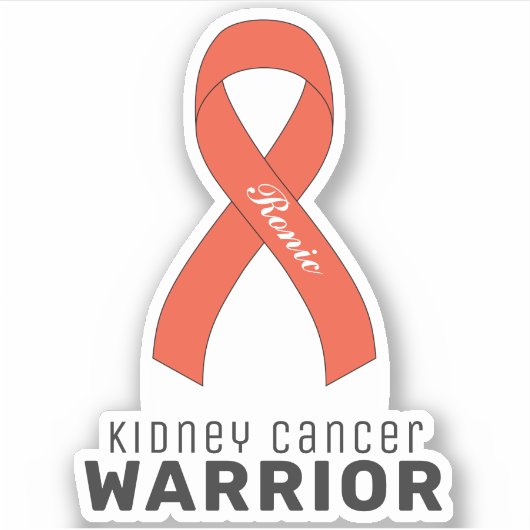 Nierkanker VinylSticker Sticker (Voorkant)
