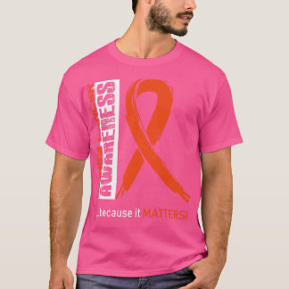 Nierkankerbewustzijn omdat het er hier toe doet t-shirt