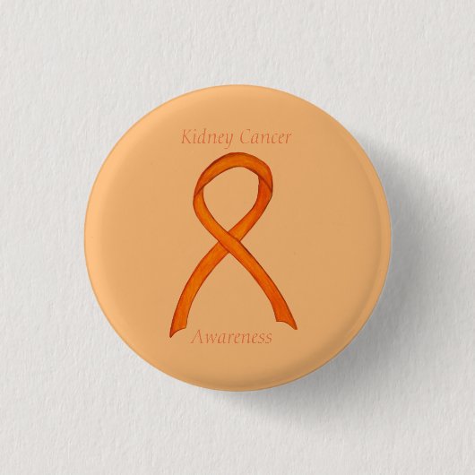 Nierkankerbewustzijnslint Aangepaste Speld Ronde Button 3,2 Cm (Voorkant)