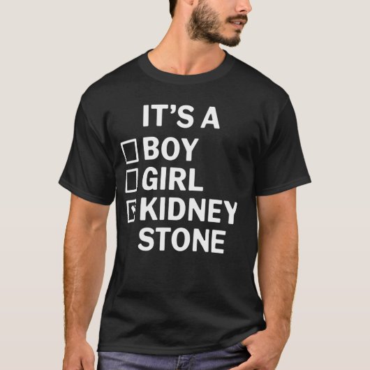 Niersteen Het is Niersteen Grappig Beterschapscade T-shirt (Voorkant)