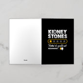 Niersteenoperatie herstel folie wenskaart (Buiten Laag)