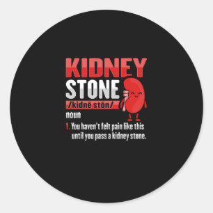Niersteenoperatie herstel ronde sticker