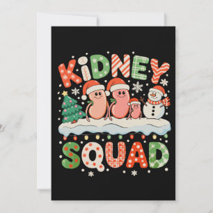 Nierteam Dialyse Verpleegster Kerstmis Kerstman Sn Kaart
