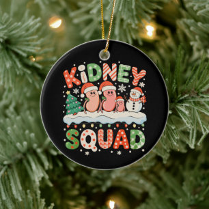 Nierteam Dialyse Verpleegster Kerstmis Kerstman Sn Keramisch Ornament