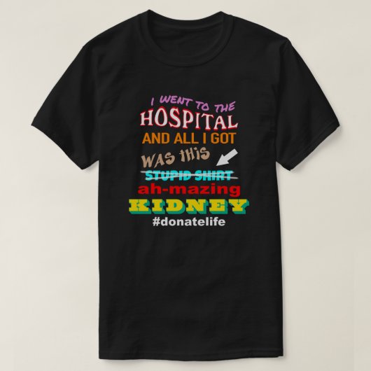 Niertoerisme T-shirt (Design voorkant)