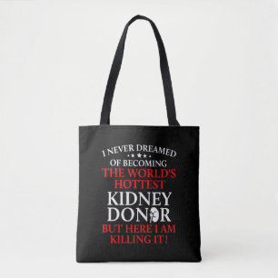 Niertransplantaat donor heetste chirurgie herstel tote bag