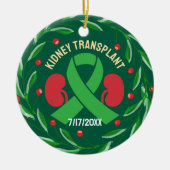 Niertransplantaat donor ontvanger Kerstmis Keramisch Ornament (Voorkant)