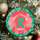 Niertransplantaat donor & ontvanger vakantie keramisch ornament