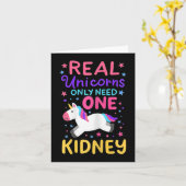 Niertransplantaat nierchirurgie Schattigee eenhoor Kaart (Gele Bloem)
