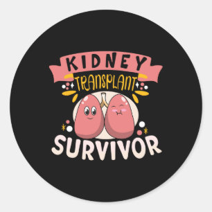 Niertransplantaat overlevende nierziekte nieren ronde sticker