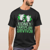Niertransplantaat overlevende Shirt, orgaandonatie T-shirt (Voorkant)