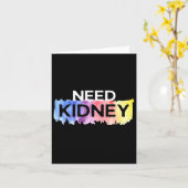 Niertransplantatie Nierziekte bewustzijn nodig Kaart (Gele Bloem)