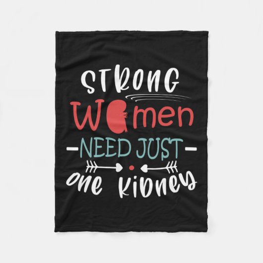 Niertransplantatie Operatie Nierdonor Nieroverlijd Fleece Deken (Voorkant)