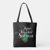 Niertransplantatie Overleving Tote Bag (Achterkant)