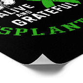 Niertransplantatie strijders levend en dankbaar poster (Hoek)