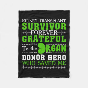 Niertransplantatie Survivor Organ Nierdonor Reci Fleece Deken