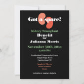 Niertransplantatie voordeel fondsenwerving ontwerp kaart (Voorkant)