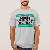 Niertransplantatiepatiënt - lichte Shirten T-shirt (Voorkant)