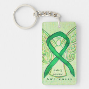 Nierziekte Angel Awareness Ribbon Sleutelhanger