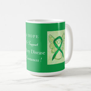 Nierziekte Awareness Lint Art Coffee Mok