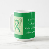 Nierziekte Awareness Lint Art Coffee Mok (Voorkant links)
