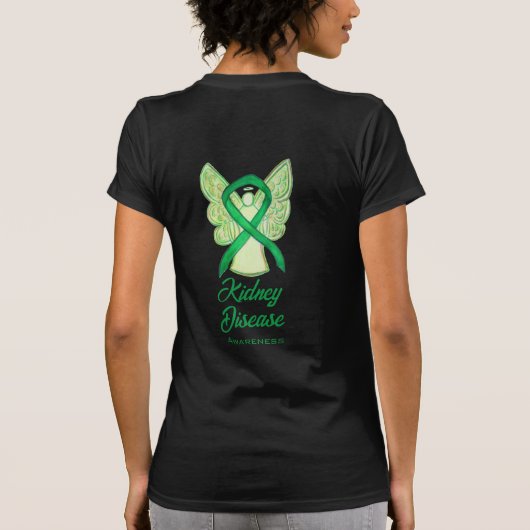 Nierziekte Awareness Lint Engel Art Shirt (Achterkant)