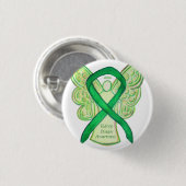 Nierziekte Bewustmaking Angel Ribbon Art Buttonnen Ronde Button 3,2 Cm (Voorkant /achterkant)
