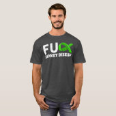 Nierziekte Bewustmaking Groen lintje orgaan Gift T-shirt (Voorkant volledig)