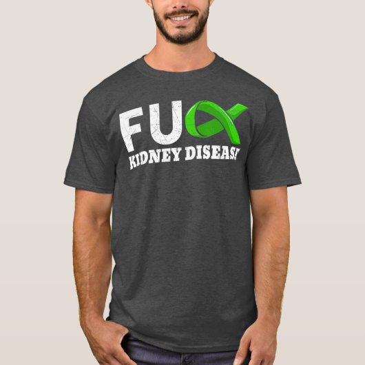 Nierziekte Bewustmaking Groen lintje orgaan Gift T-shirt (Voorkant)