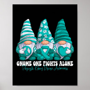 Nierziekte bewustwording maand Blauwgroen lintkabo Poster