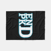 Nierziekte Bewustzijn Einde PKD Strijd 1 Fleece Deken (Voorkant (Horizontaal))