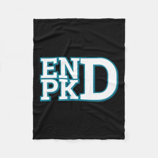 Nierziekte Bewustzijn Einde PKD Strijd 1 Fleece Deken (Voorkant)