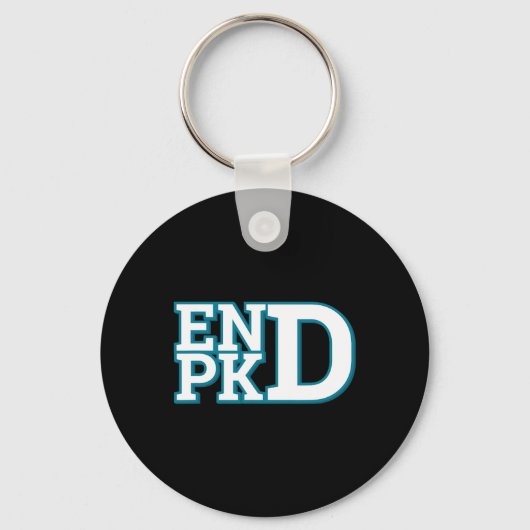 Nierziekte Bewustzijn Einde PKD Strijd 1 Sleutelhanger (Voorkant)