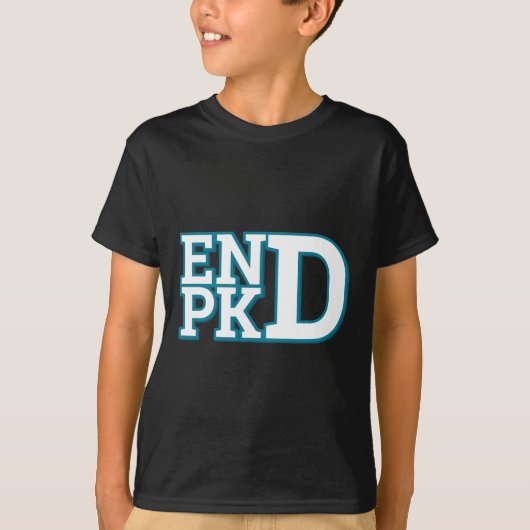 Nierziekte Bewustzijn Einde PKD Strijd 1 T-shirt (Voorkant)